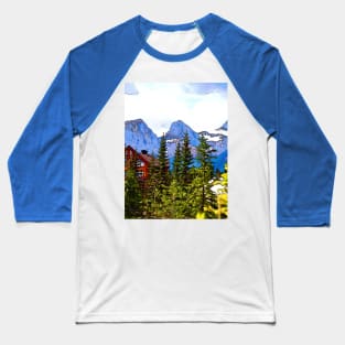 Canadian Rockies - The Three Sisters Baseball T-Shirt